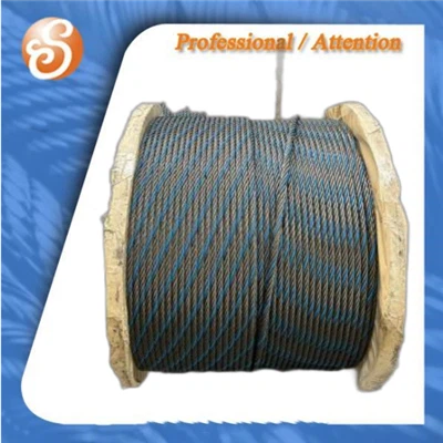 8x19S-25.4 ملی میٹر ungalvanized اسٹیل تار rho L 1960N/MM2 کے ساتھ